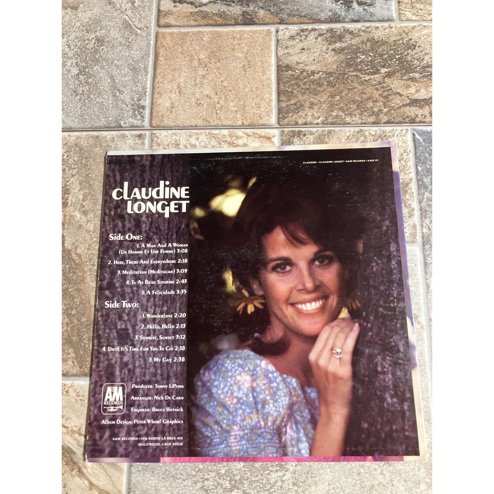 Claudine Longet Claudine Vinyl Record LP A&M‎ Records SP 4121